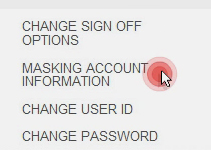 Masking your account information