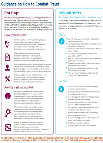 Guidance on How to Combat Fraud