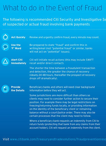 Guidance on How to Combat Fraud